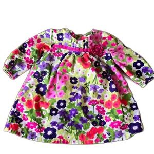 Gymboree Baby Girl Floral Corduroy Dress Multicolor‎ 12-18 Months